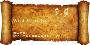 Vald Gizella névjegykártya
